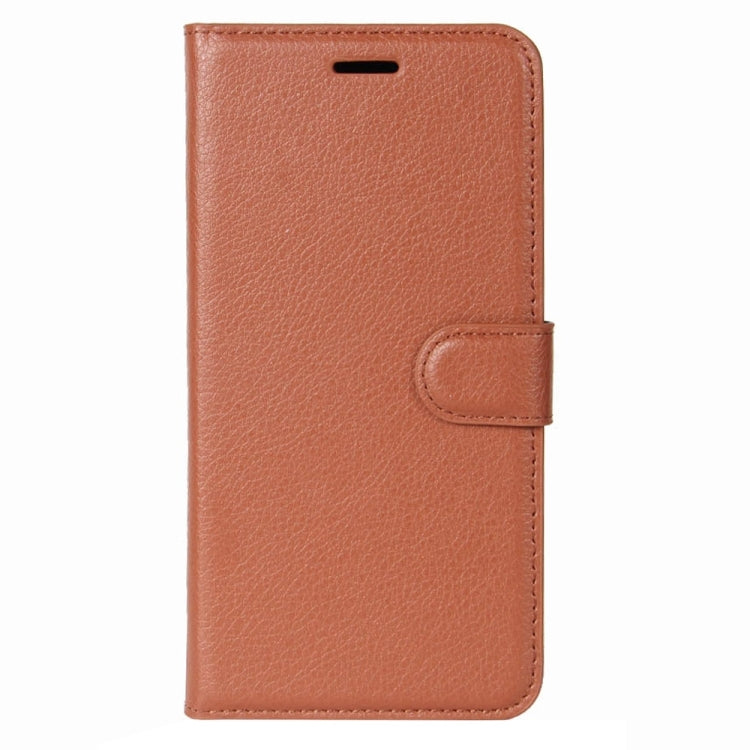 For Galaxy J7 Max Litchi Texture Horizontal Flip Leather Case with Holder & Card Slots & Wallet