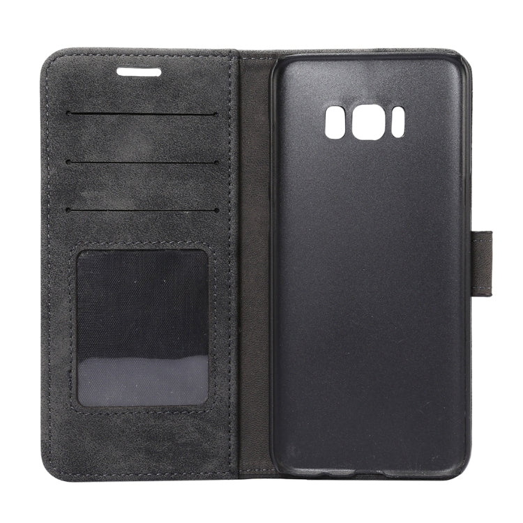 For Galaxy S8 Sheep Bar Material Horizontal Flip Leather Case with Holder & Card Slots & Wallet & Photo Frame