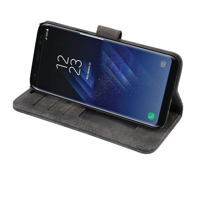 For Galaxy S8 Sheep Bar Material Horizontal Flip Leather Case with Holder & Card Slots & Wallet & Photo Frame