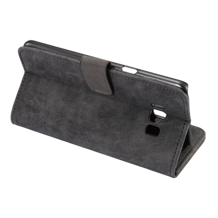 For Galaxy S8 Sheep Bar Material Horizontal Flip Leather Case with Holder & Card Slots & Wallet & Photo Frame
