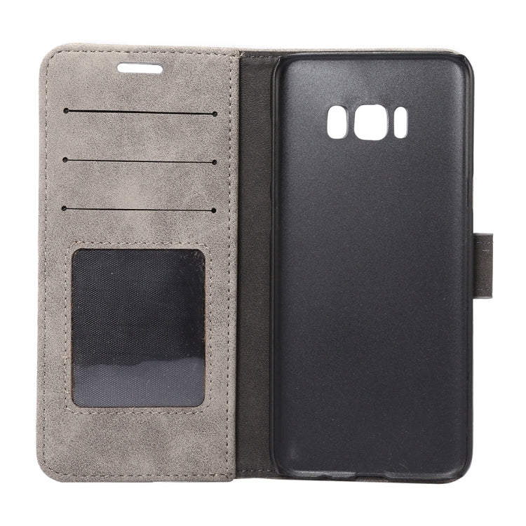 For Galaxy S8 Sheep Bar Material Horizontal Flip Leather Case with Holder & Card Slots & Wallet & Photo Frame