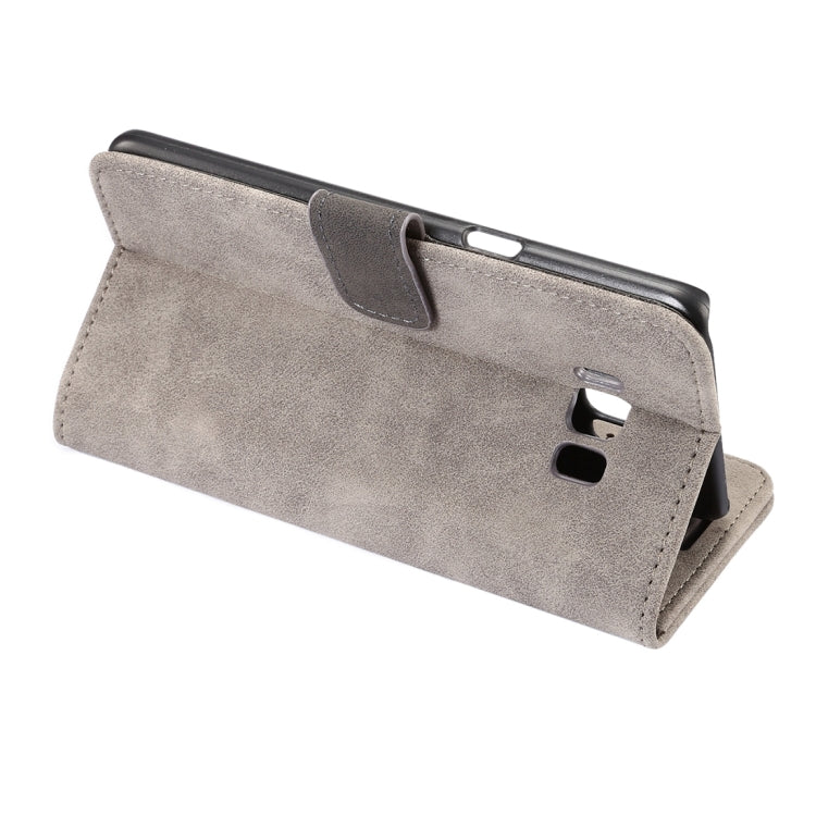 For Galaxy S8 Sheep Bar Material Horizontal Flip Leather Case with Holder & Card Slots & Wallet & Photo Frame