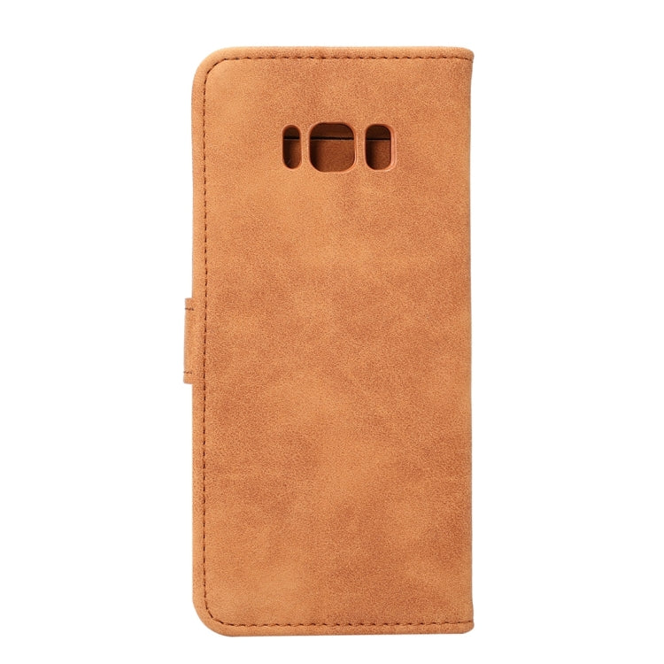 For Galaxy S8 Sheep Bar Material Horizontal Flip Leather Case with Holder & Card Slots & Wallet & Photo Frame