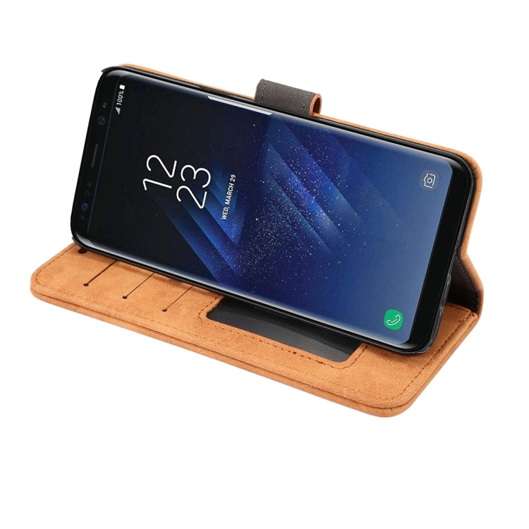 For Galaxy S8 Sheep Bar Material Horizontal Flip Leather Case with Holder & Card Slots & Wallet & Photo Frame