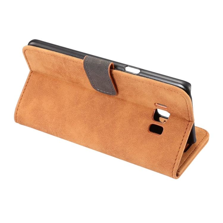 For Galaxy S8 Sheep Bar Material Horizontal Flip Leather Case with Holder & Card Slots & Wallet & Photo Frame