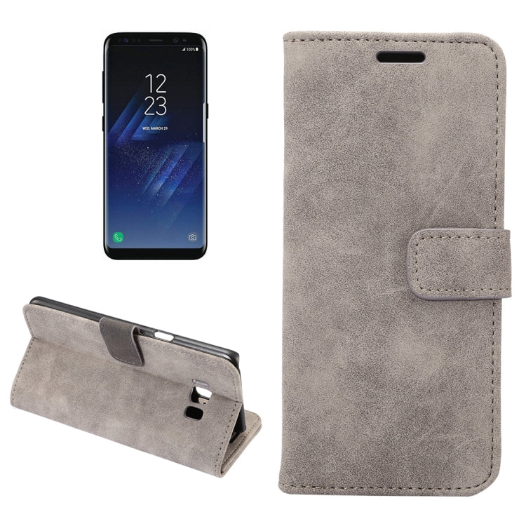 For Galaxy S8 + / G955 Sheep Bar Material Horizontal Flip Leather Case with Holder & Card Slots & Wallet & Photo Frame
