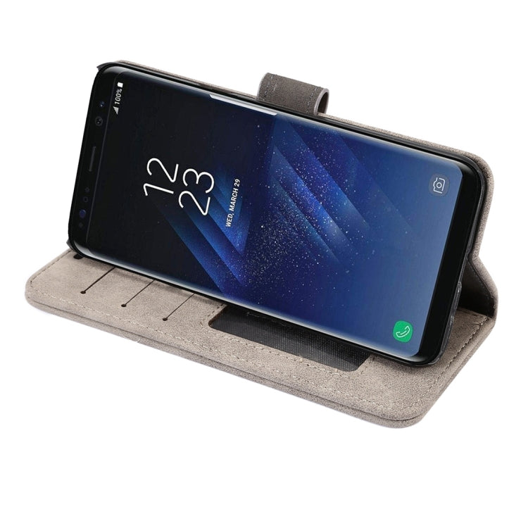 For Galaxy S8 + / G955 Sheep Bar Material Horizontal Flip Leather Case with Holder & Card Slots & Wallet & Photo Frame