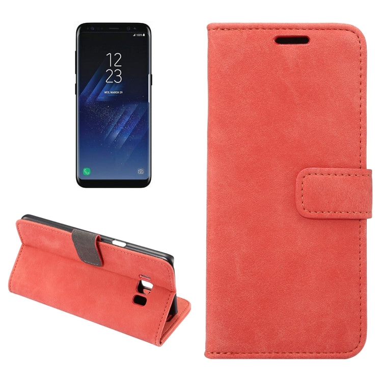For Galaxy S8 + / G955 Sheep Bar Material Horizontal Flip Leather Case with Holder & Card Slots & Wallet & Photo Frame