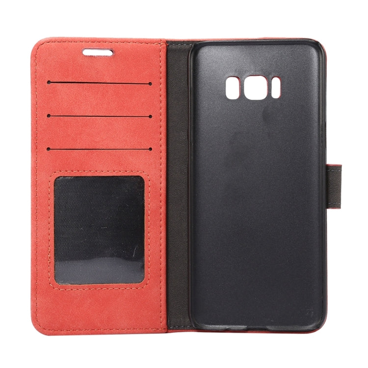 For Galaxy S8 + / G955 Sheep Bar Material Horizontal Flip Leather Case with Holder & Card Slots & Wallet & Photo Frame