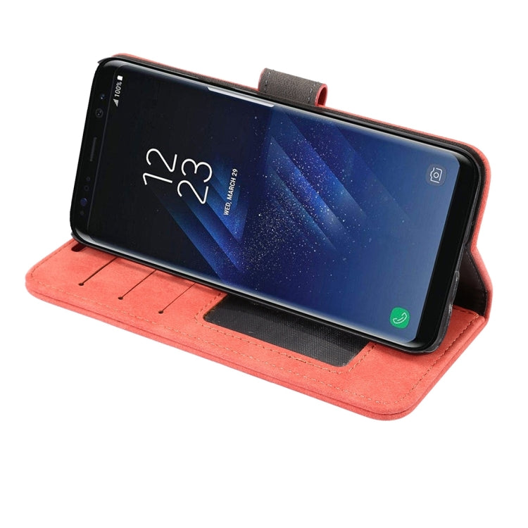 For Galaxy S8 + / G955 Sheep Bar Material Horizontal Flip Leather Case with Holder & Card Slots & Wallet & Photo Frame