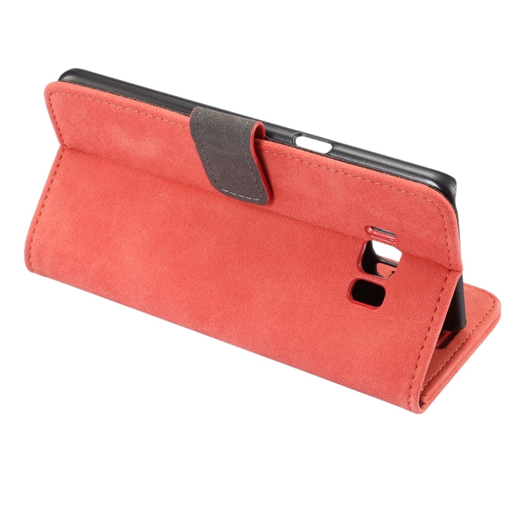 For Galaxy S8 + / G955 Sheep Bar Material Horizontal Flip Leather Case with Holder & Card Slots & Wallet & Photo Frame