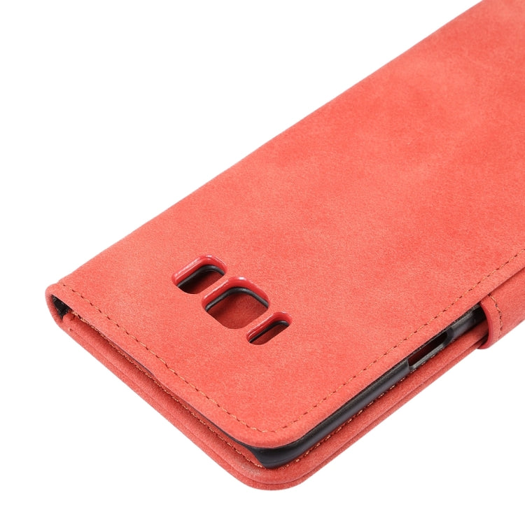 For Galaxy S8 + / G955 Sheep Bar Material Horizontal Flip Leather Case with Holder & Card Slots & Wallet & Photo Frame