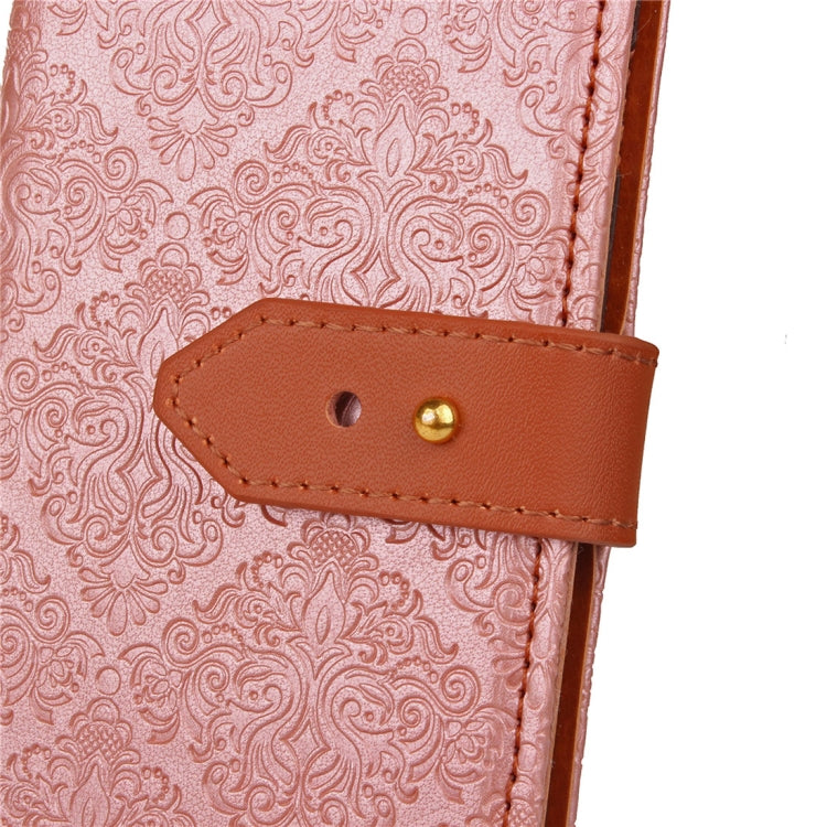For Galaxy J3 (2017) / J330 ( EU Version) European Style Embossed Horizontal Flip  Leather Case with Holder & Card Slots & Wallet & Photo Frame & Lanyard