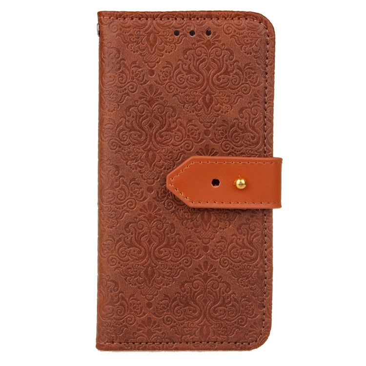 For Galaxy J5 (2017) / J530 ( EU Version) European Style Embossed  Horizontal Flip Leather Case with Holder & Card Slots & Wallet & Photo Frame & Lanyard