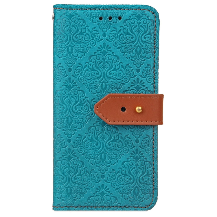 For Galaxy J7 (2017) / J730 ( EU Version) European Style Embossed Horizontal Flip Leather Case with Holder & Card Slots & Wallet & Photo Frame & Lanyard