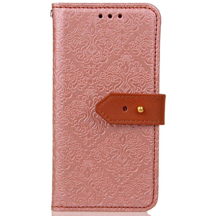 For Galaxy J7 (2017) / J730 ( EU Version) European Style Embossed Horizontal Flip Leather Case with Holder & Card Slots & Wallet & Photo Frame & Lanyard