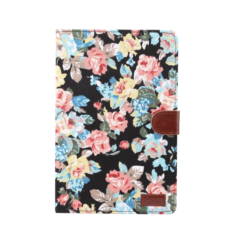 Dibase Flower Pattern Horizontal Flip PU Leather Case for Galaxy Tab S4 10.5 / T830, with Holder & Card Slot