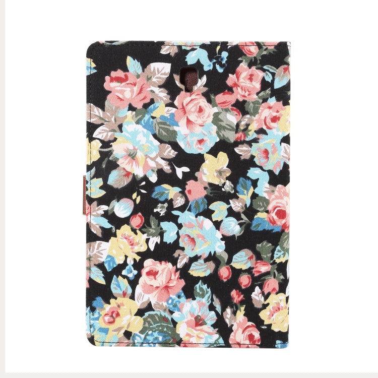Dibase Flower Pattern Horizontal Flip PU Leather Case for Galaxy Tab S4 10.5 / T830, with Holder & Card Slot