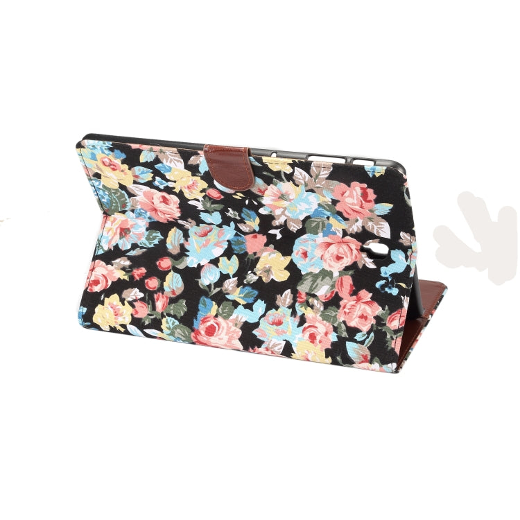 Dibase Flower Pattern Horizontal Flip PU Leather Case for Galaxy Tab S4 10.5 / T830, with Holder & Card Slot