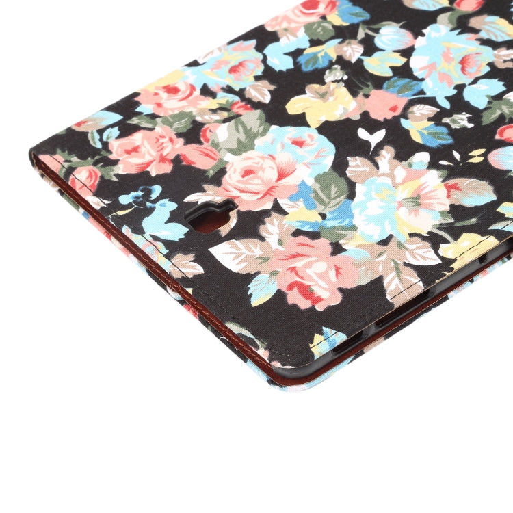 Dibase Flower Pattern Horizontal Flip PU Leather Case for Galaxy Tab S4 10.5 / T830, with Holder & Card Slot