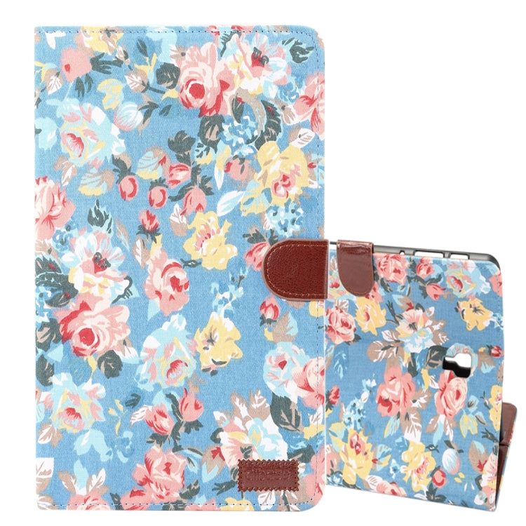 Dibase Flower Pattern Horizontal Flip PU Leather Case for Galaxy Tab S4 10.5 / T830, with Holder & Card Slot