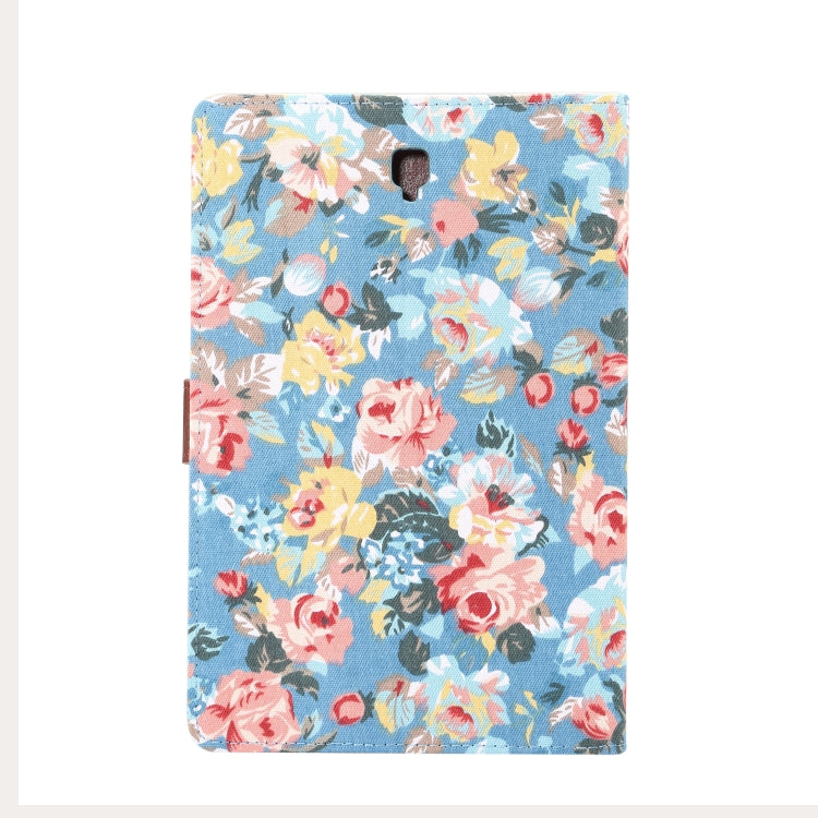 Dibase Flower Pattern Horizontal Flip PU Leather Case for Galaxy Tab S4 10.5 / T830, with Holder & Card Slot