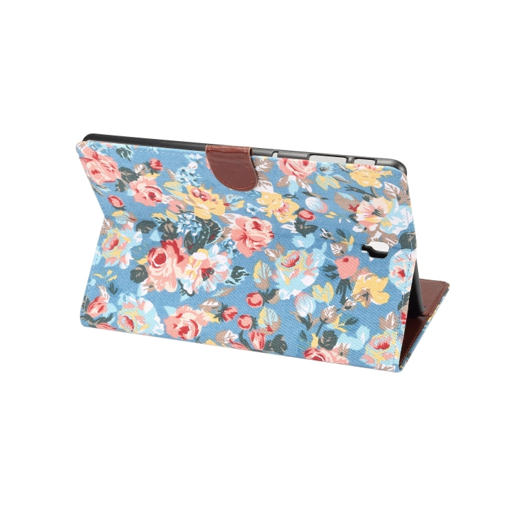 Dibase Flower Pattern Horizontal Flip PU Leather Case for Galaxy Tab S4 10.5 / T830, with Holder & Card Slot