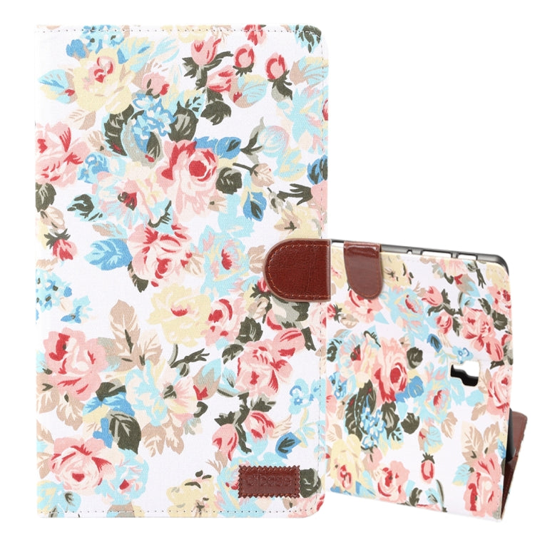 Dibase Flower Pattern Horizontal Flip PU Leather Case for Galaxy Tab S4 10.5 / T830, with Holder & Card Slot