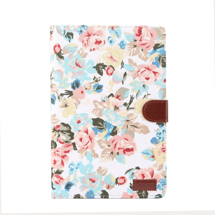 Dibase Flower Pattern Horizontal Flip PU Leather Case for Galaxy Tab S4 10.5 / T830, with Holder & Card Slot
