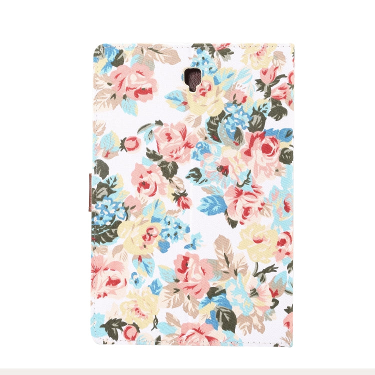 Dibase Flower Pattern Horizontal Flip PU Leather Case for Galaxy Tab S4 10.5 / T830, with Holder & Card Slot