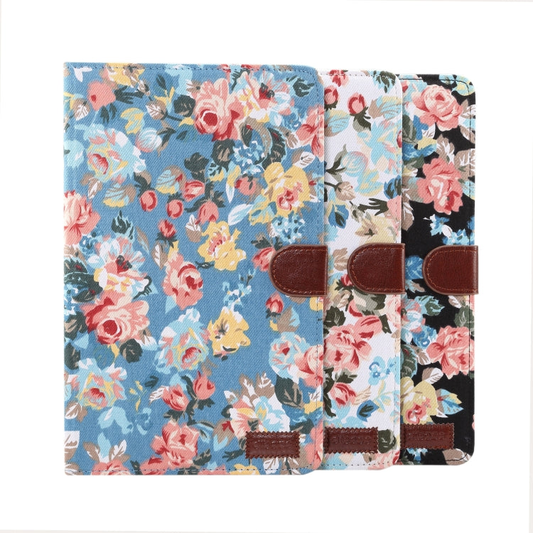 Dibase Flower Pattern Horizontal Flip PU Leather Case for Galaxy Tab S4 10.5 / T830, with Holder & Card Slot