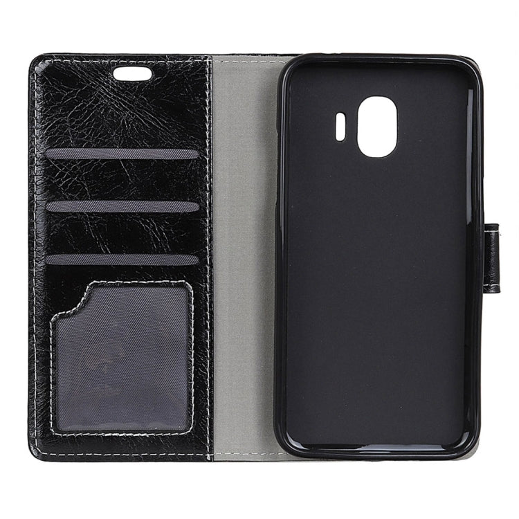 For Galaxy J2 Pro (2018) Retro Crazy Horse Texture Horizontal Flip Leather Case with Holder & Card Slots & Wallet & Photo Frame
