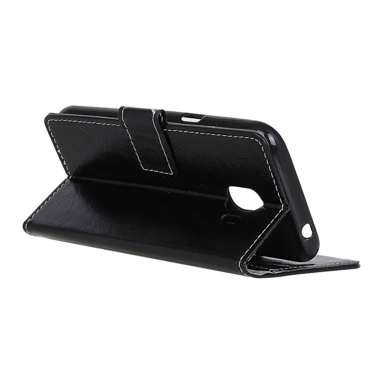 For Galaxy J2 Pro (2018) Retro Crazy Horse Texture Horizontal Flip Leather Case with Holder & Card Slots & Wallet & Photo Frame