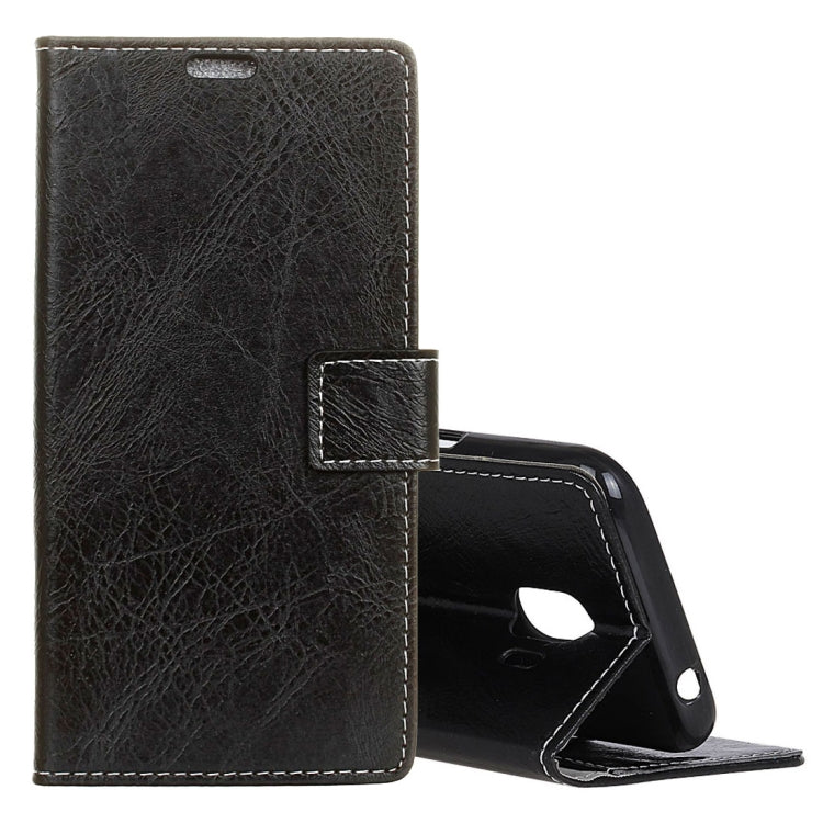 For Galaxy J2 Pro (2018) Retro Crazy Horse Texture Horizontal Flip Leather Case with Holder & Card Slots & Wallet & Photo Frame