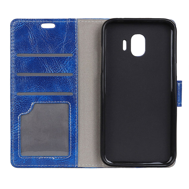 For Galaxy J2 Pro (2018) Retro Crazy Horse Texture Horizontal Flip Leather Case with Holder & Card Slots & Wallet & Photo Frame