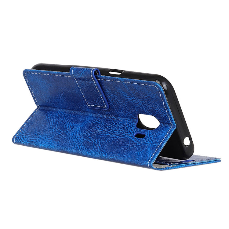 For Galaxy J2 Pro (2018) Retro Crazy Horse Texture Horizontal Flip Leather Case with Holder & Card Slots & Wallet & Photo Frame