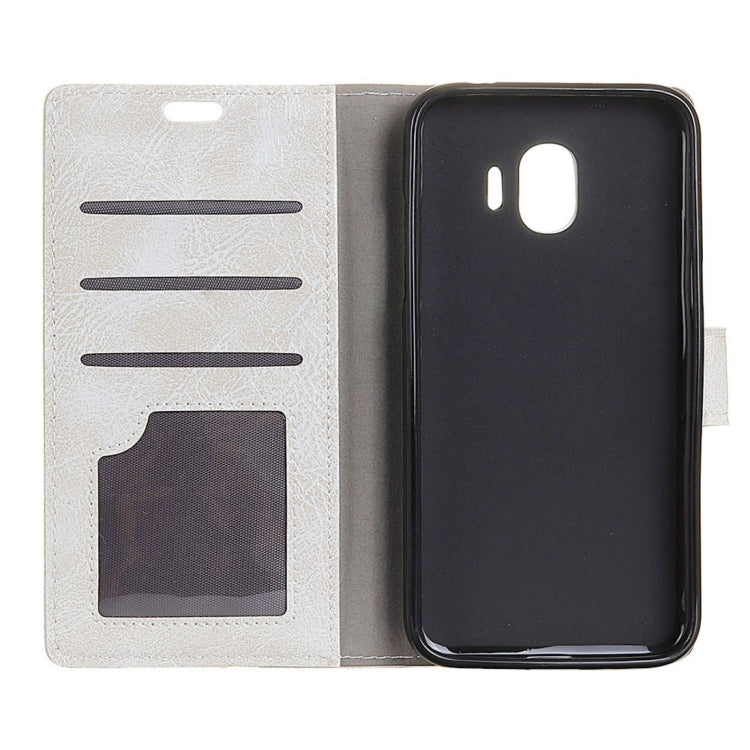 For Galaxy J2 Pro (2018) Retro Crazy Horse Texture Horizontal Flip Leather Case with Holder & Card Slots & Wallet & Photo Frame