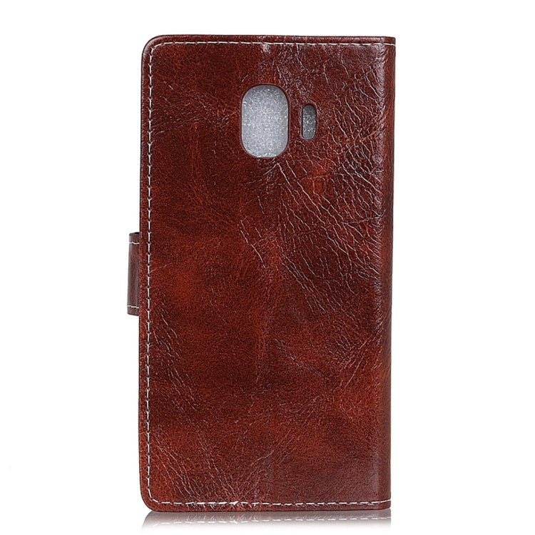 For Galaxy J2 Pro (2018) Retro Crazy Horse Texture Horizontal Flip Leather Case with Holder & Card Slots & Wallet & Photo Frame