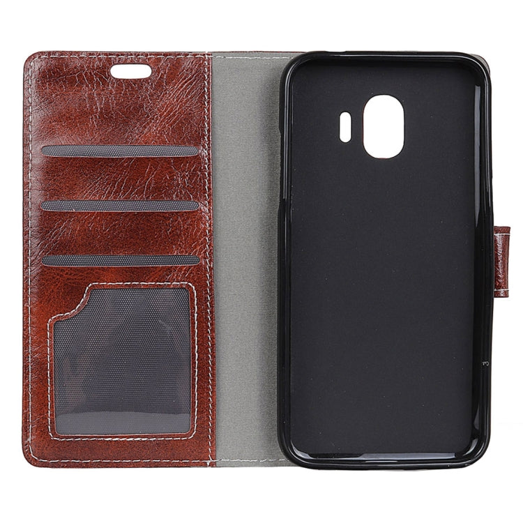 For Galaxy J2 Pro (2018) Retro Crazy Horse Texture Horizontal Flip Leather Case with Holder & Card Slots & Wallet & Photo Frame