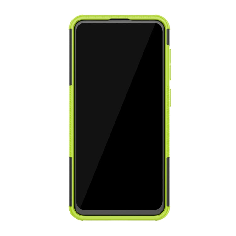 Shockproof  PC + TPU Tire Pattern Case for Galaxy A60, with Holder