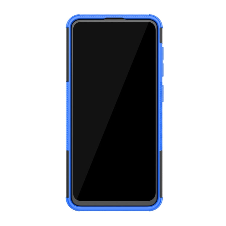 Shockproof  PC + TPU Tire Pattern Case for Galaxy A60, with Holder