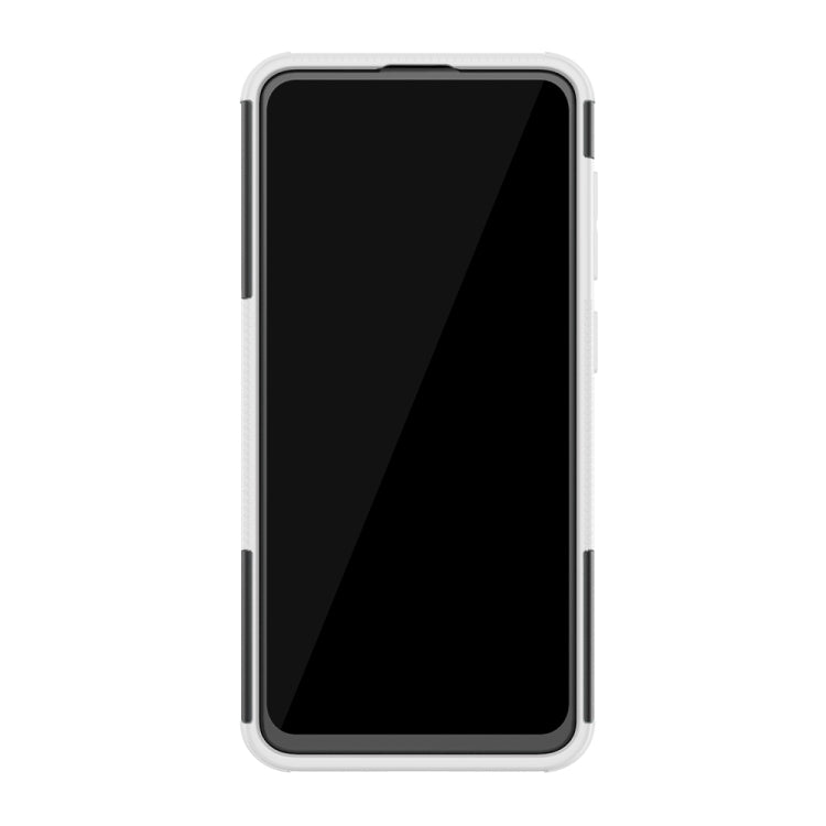 Shockproof  PC + TPU Tire Pattern Case for Galaxy A60, with Holder