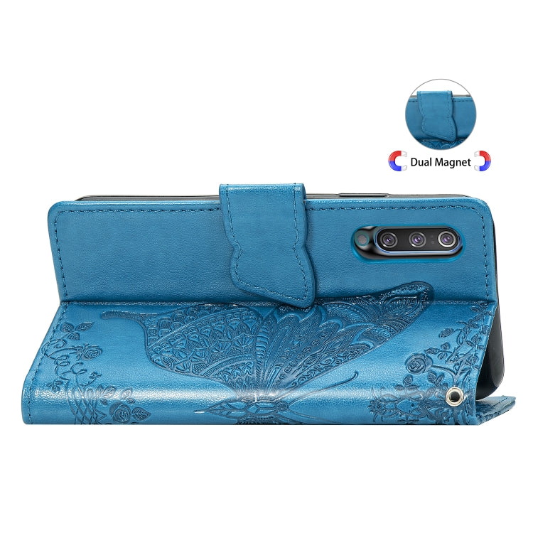 Butterfly Love Flowers Embossing Horizontal Flip Leather Case for Galaxy A70, with Holder & Card Slots & Wallet & Lanyard