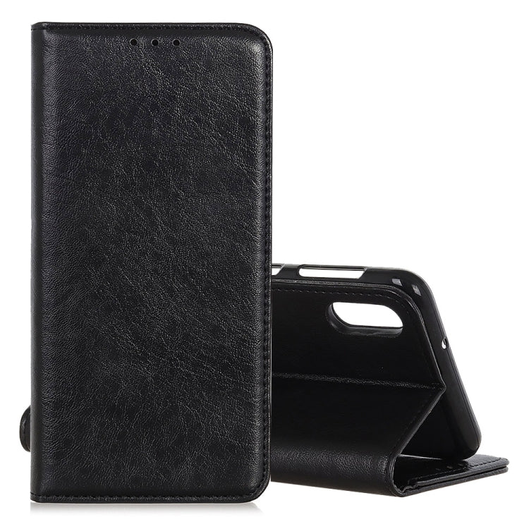 Magnetic Retro Crazy Horse Texture Horizontal Flip Leather Case for Galaxy A50, with Holder & Card Slots & Photo Frame