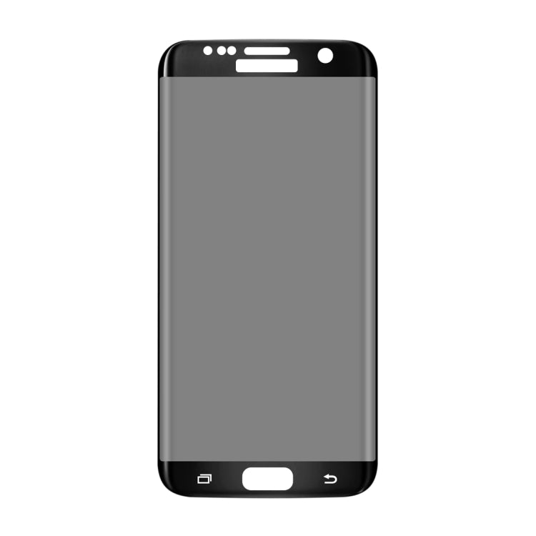 For Galaxy S7 Edge / G935 0.3mm 9H Surface Hardness 3D Curved Privacy Anti-glare Silk-screen Full Screen Tempered Glass Screen Protector