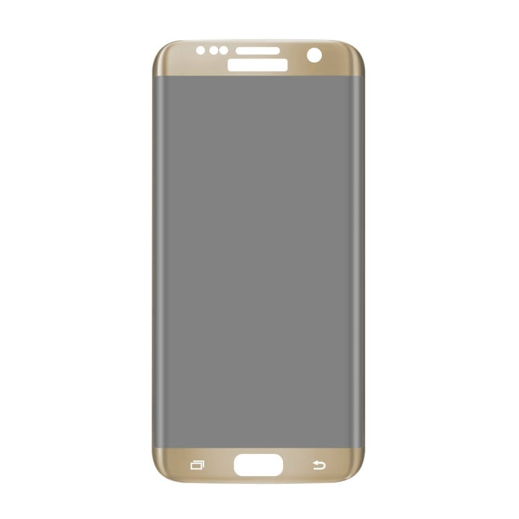 For Galaxy S7 Edge / G935 0.3mm 9H Surface Hardness 3D Curved Privacy Anti-glare Silk-screen Full Screen Tempered Glass Screen Protector