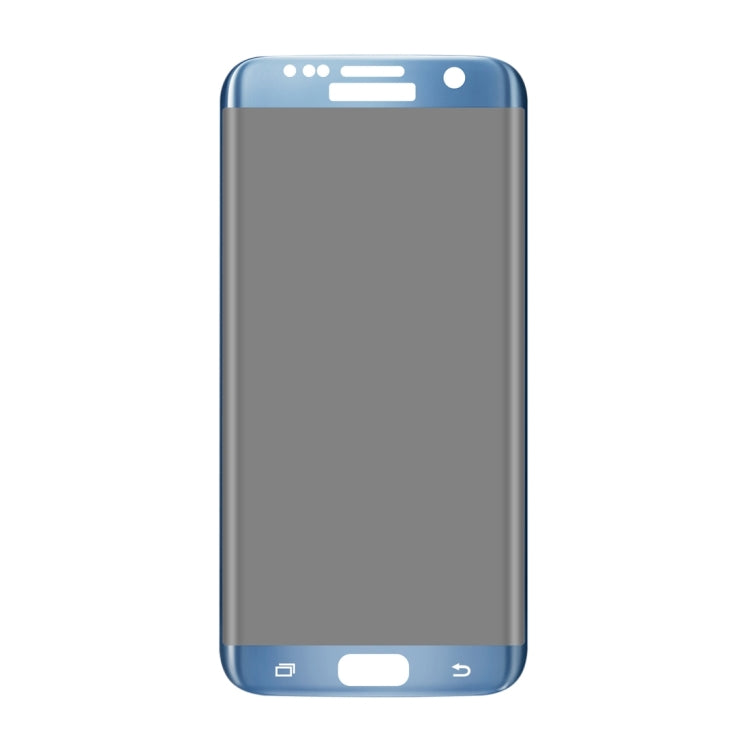 For Galaxy S7 Edge / G935 0.3mm 9H Surface Hardness 3D Curved Privacy Anti-glare Silk-screen Full Screen Tempered Glass Screen Protector