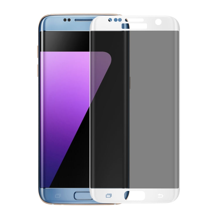 For Galaxy S7 Edge / G935 0.3mm 9H Surface Hardness 3D Curved Privacy Anti-glare Silk-screen Full Screen Tempered Glass Screen Protector