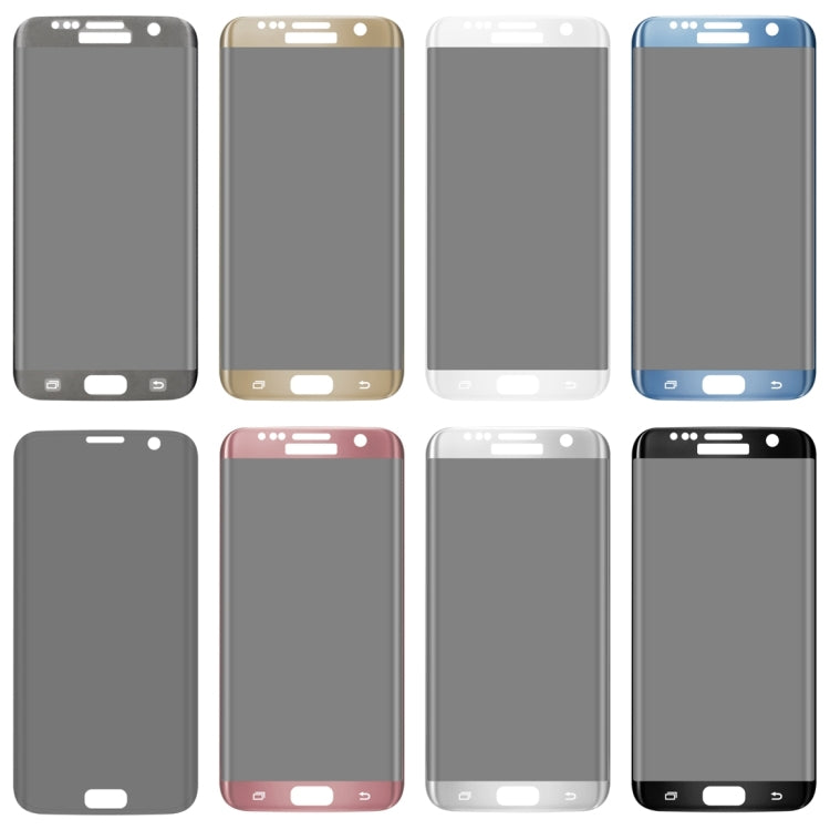For Galaxy S7 Edge / G935 0.3mm 9H Surface Hardness 3D Curved Privacy Anti-glare Silk-screen Full Screen Tempered Glass Screen Protector