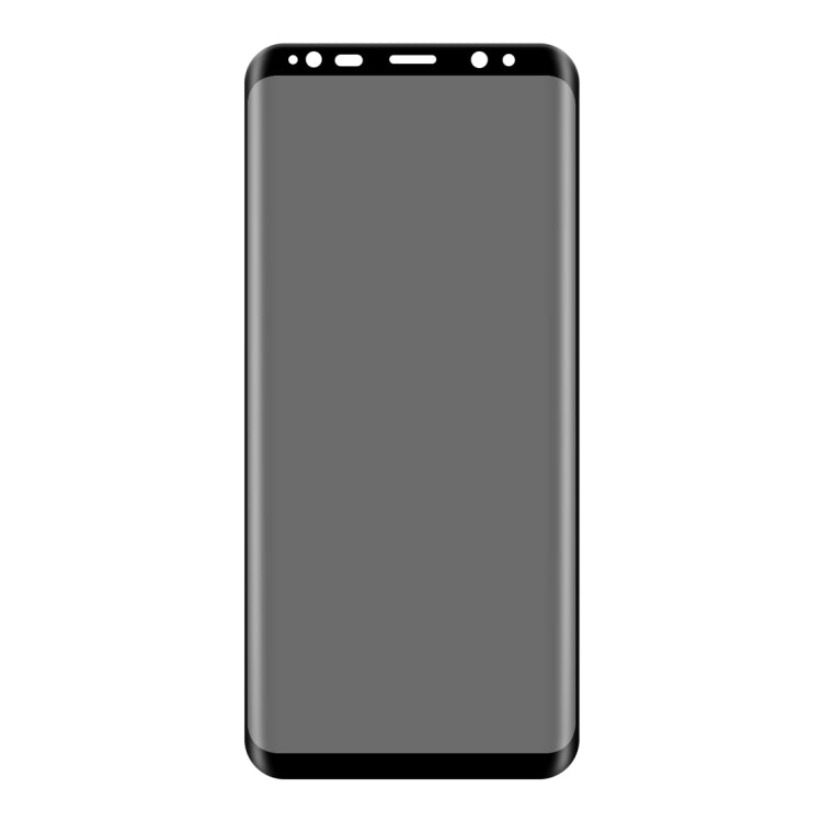 For Galaxy S8 / G950 0.3mm 9H Surface Hardness 3D Curved Privacy Anti-glare Silk-screen Full Screen Tempered Glass Screen Protector